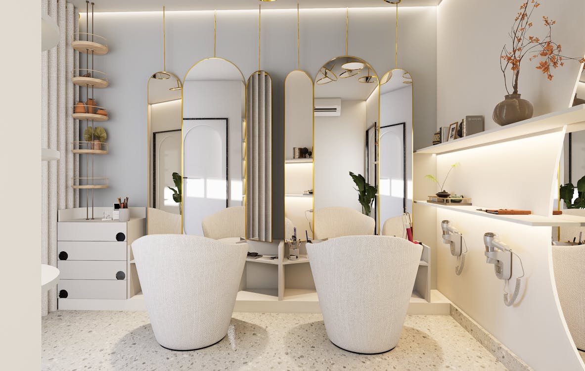 ラグジュアリーなサロンインテリア